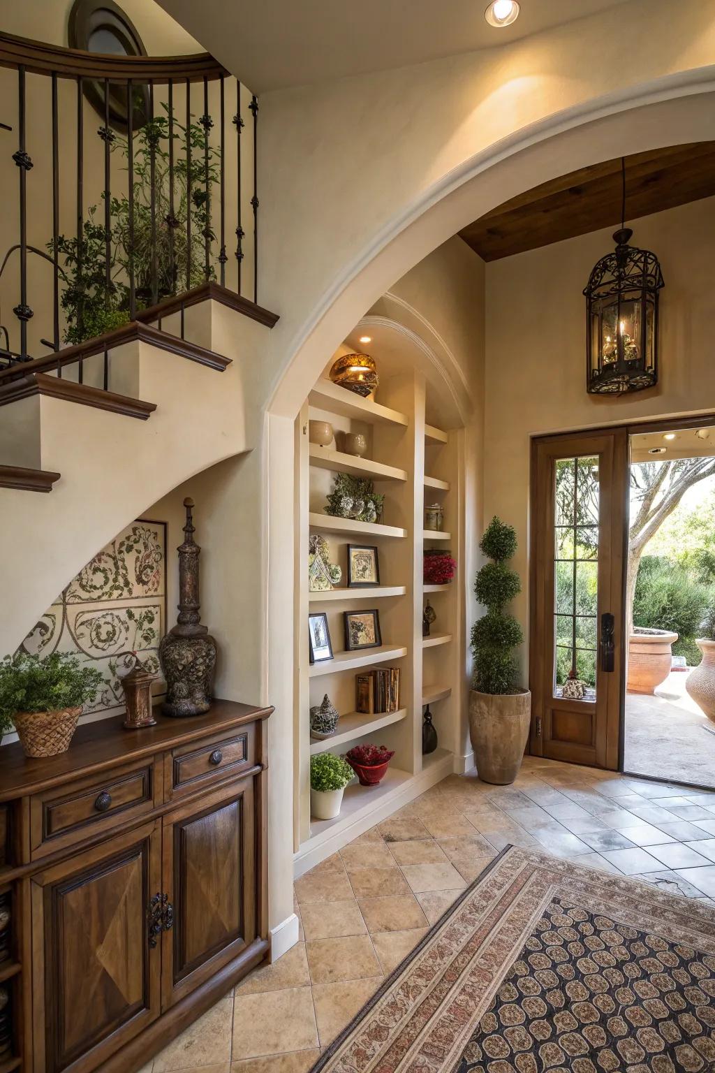 Architectural elements enrich your entryway's function and style.