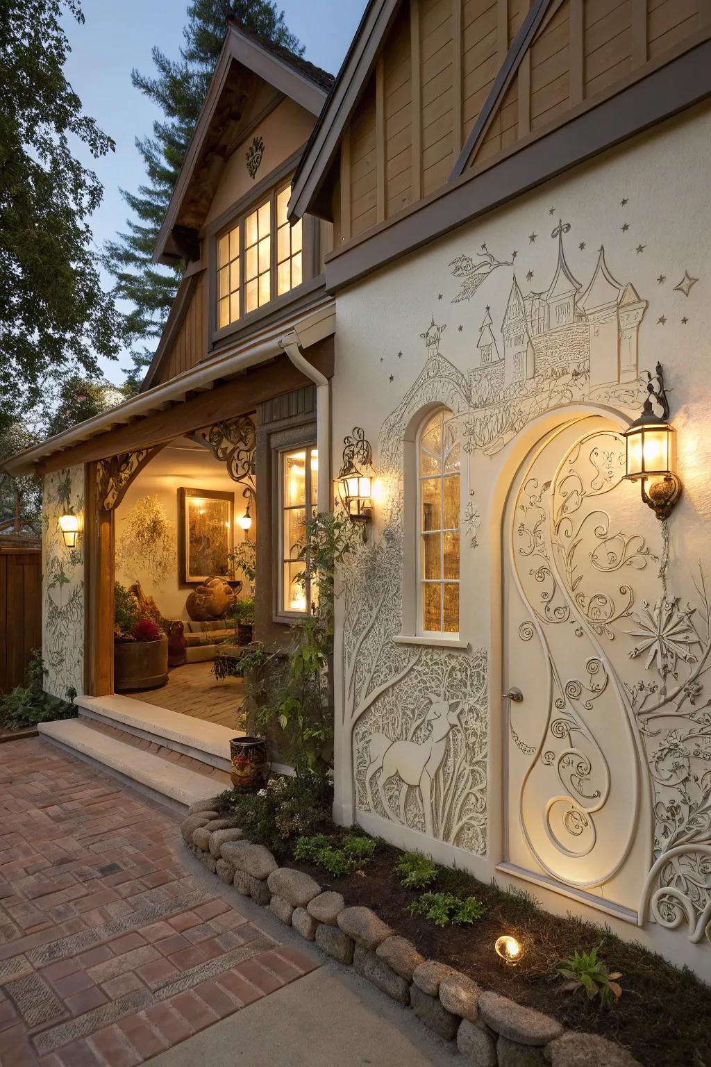 Story themes add magic and wonder to your home's outside.