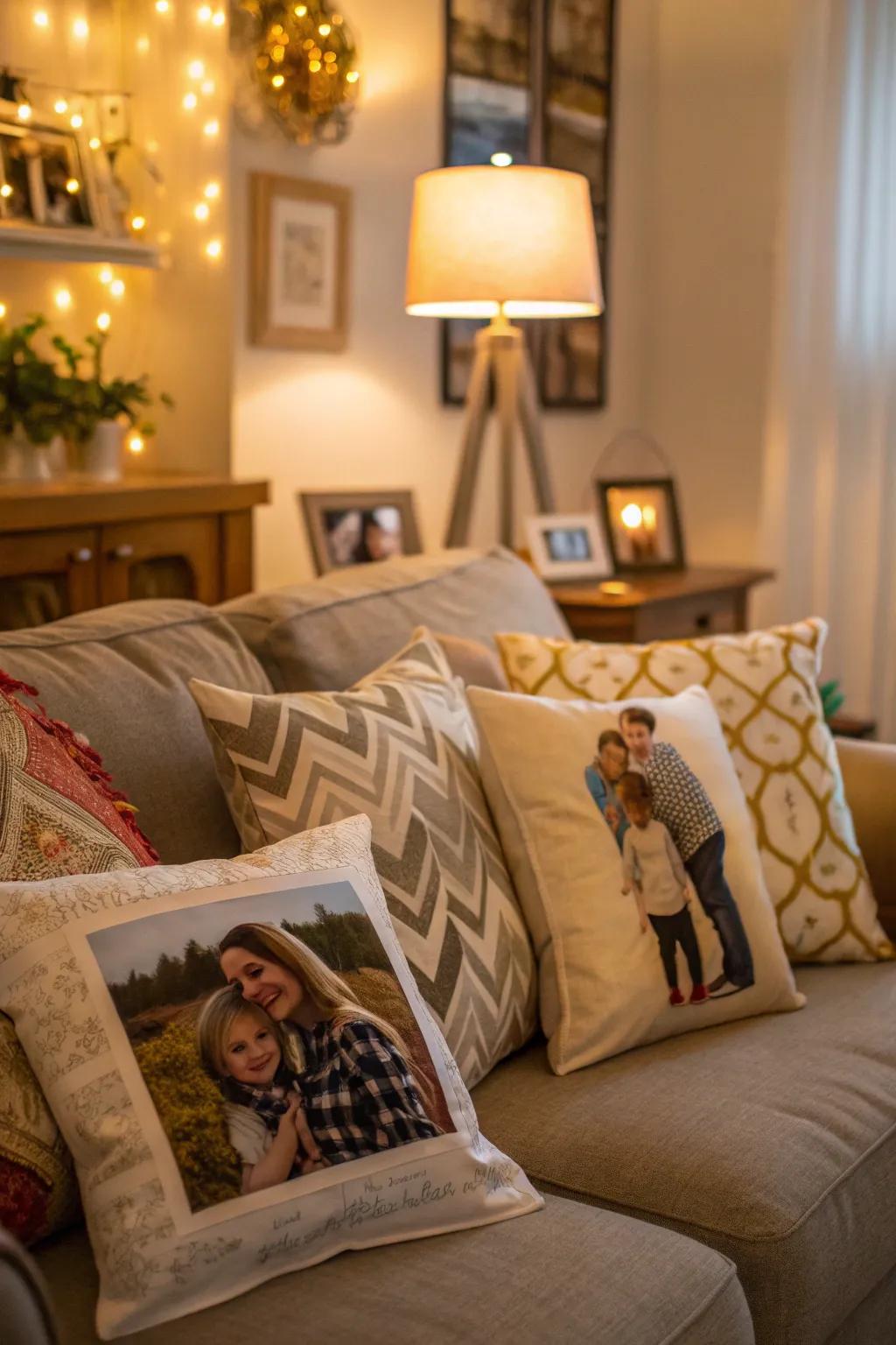 Custom pillows add a personal and unique touch to your home.
