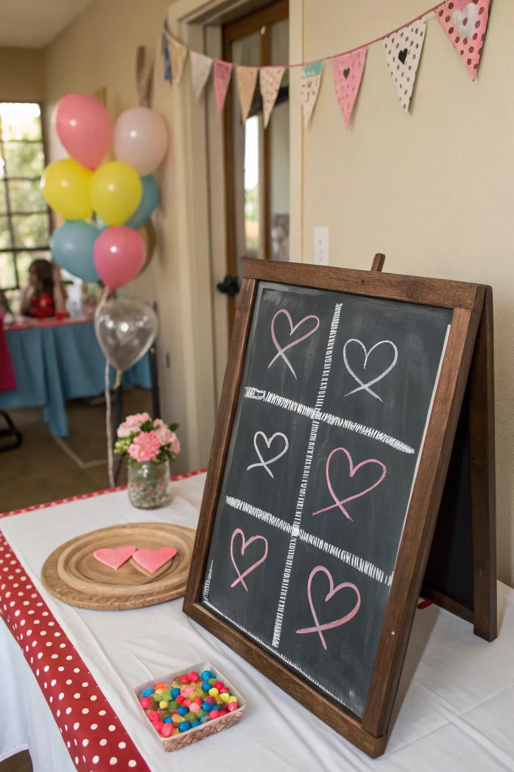 Play and connect through chalkboard pastimes.