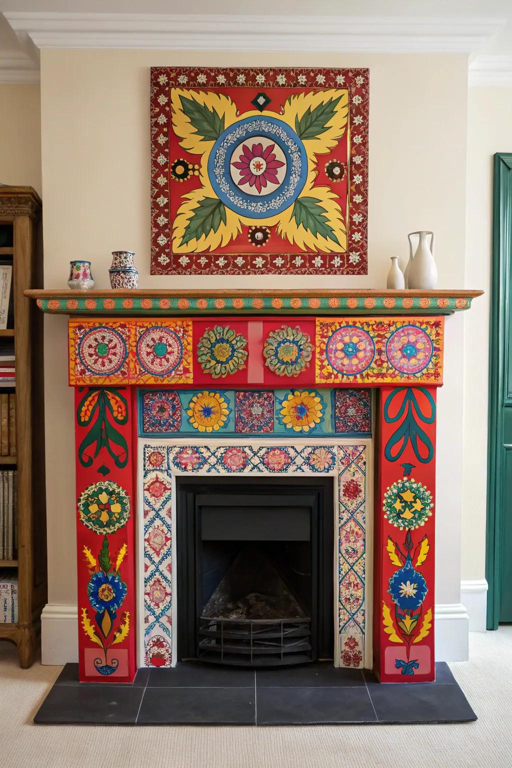 Bold colors and patterns create a striking statement.