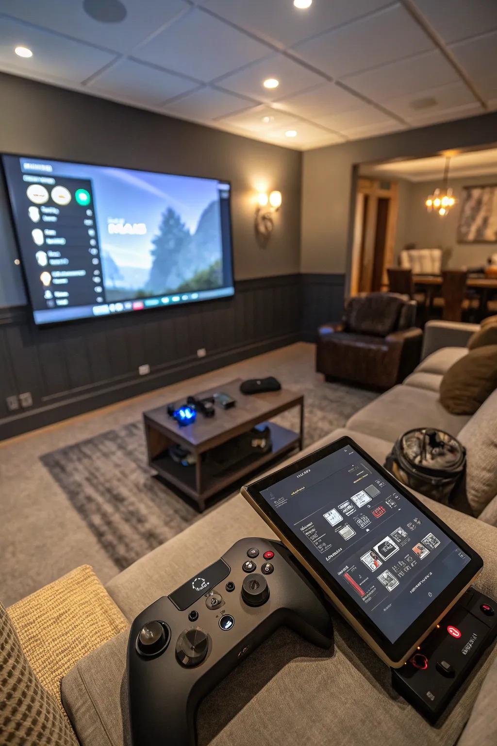 Use smart home technology to modernize your gaming area.