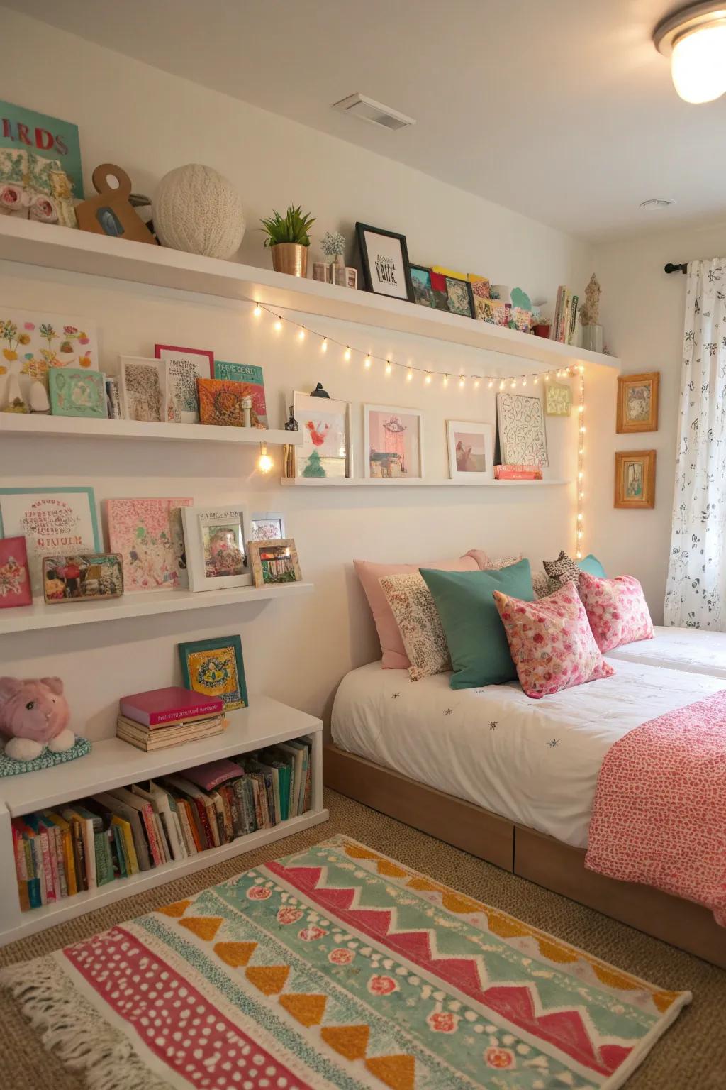 Free stands give chic and working show choices in shared spaces.