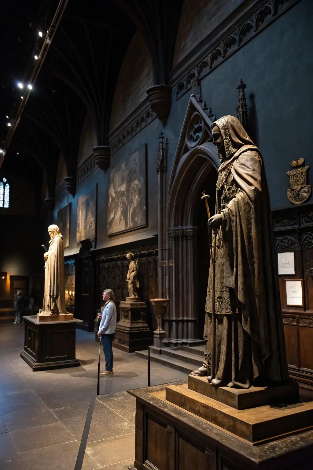 Gothic statuary that commands attention.