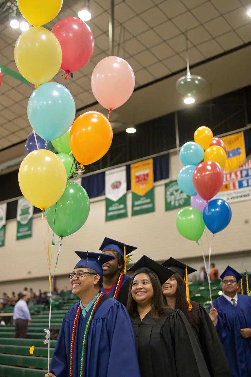 Earth-conscious balloons foster a sustainable and festive atmosphere.