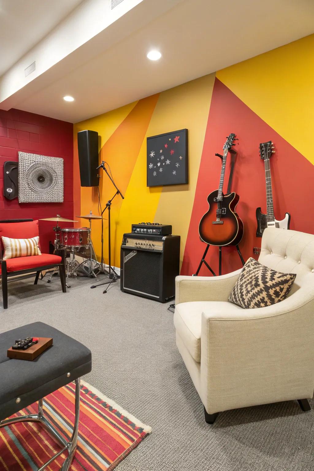 Invigorate your space with bold accents.