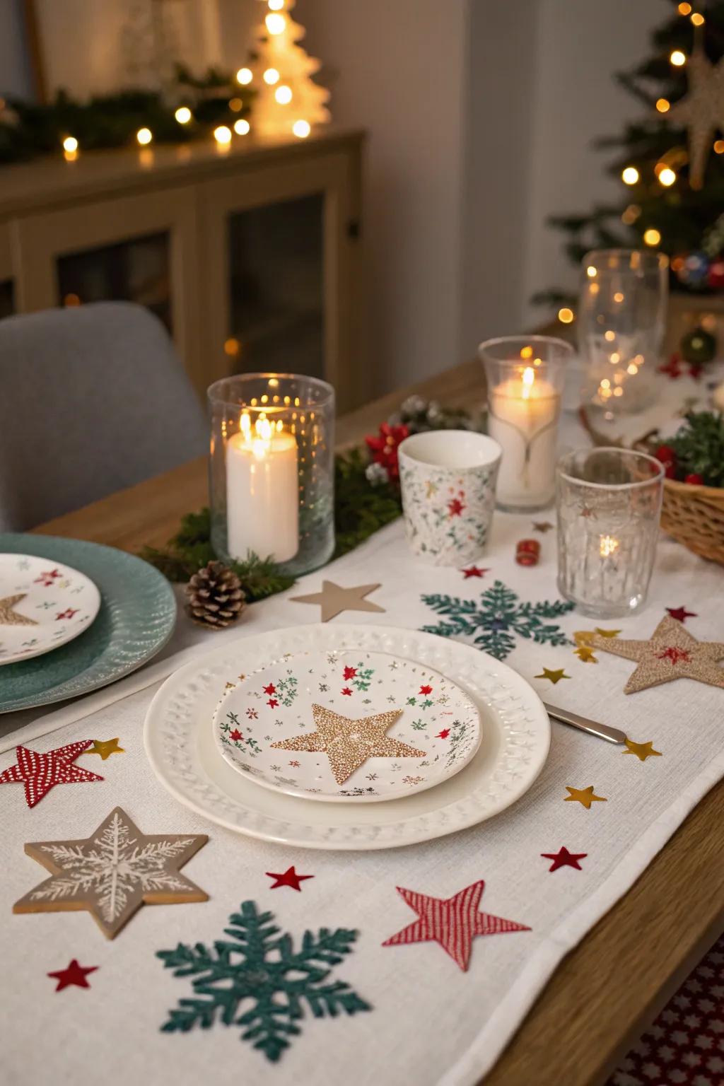 Themed additions like snowflakes sprinkle a festive hint.