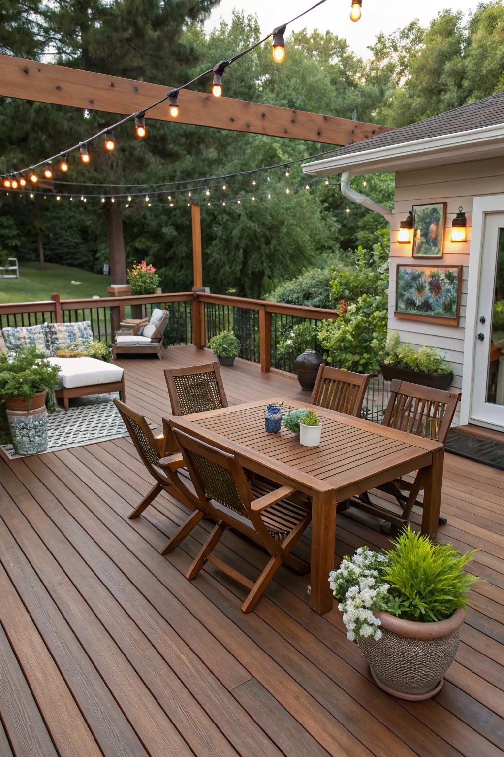Personal accents make your deck uniquely yours.