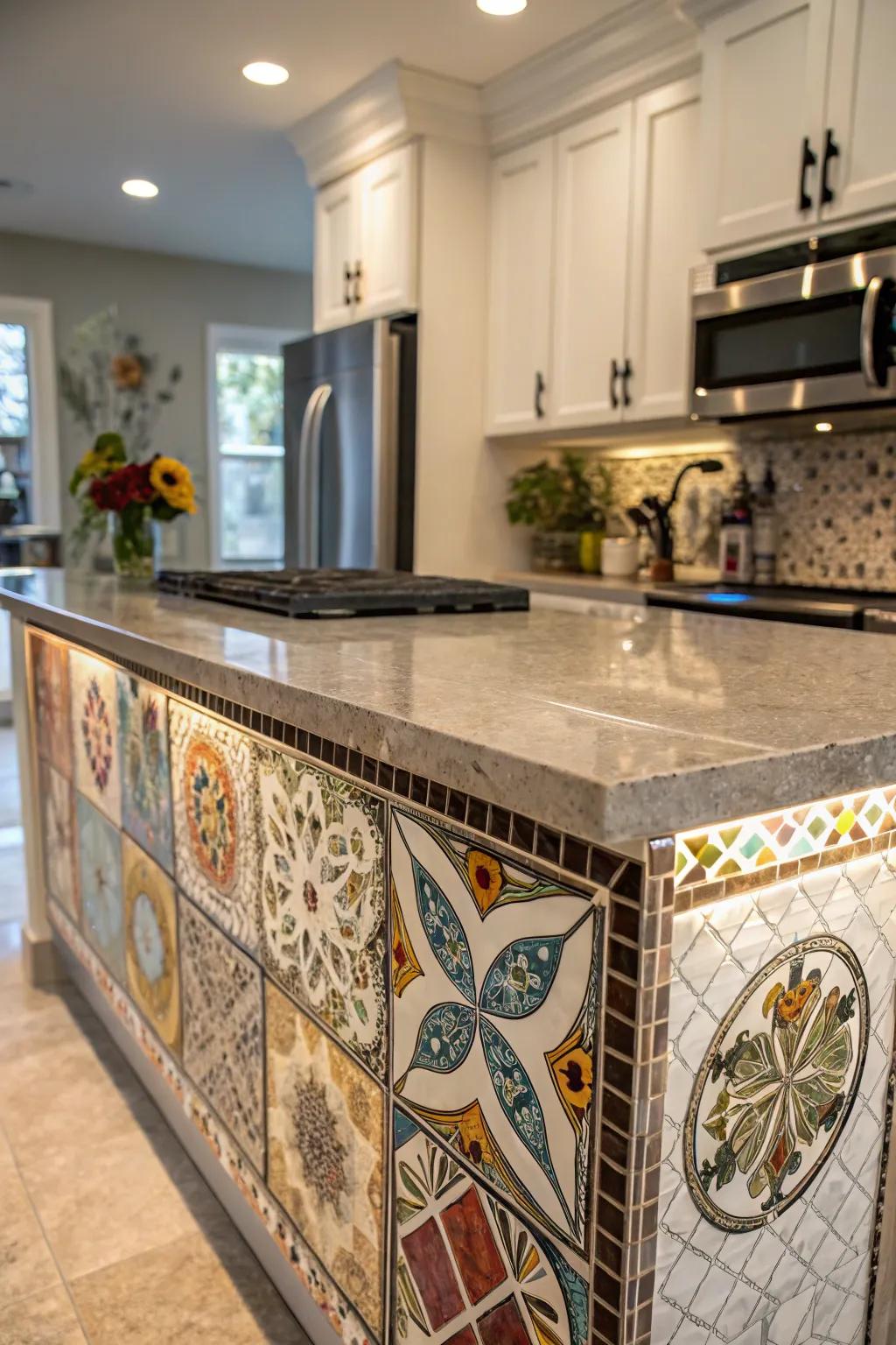 An inventive peninsula that injects flair and personality.