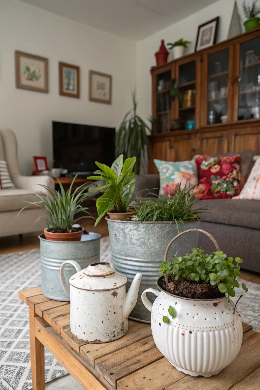 Reimagined wares fashion charming planters.