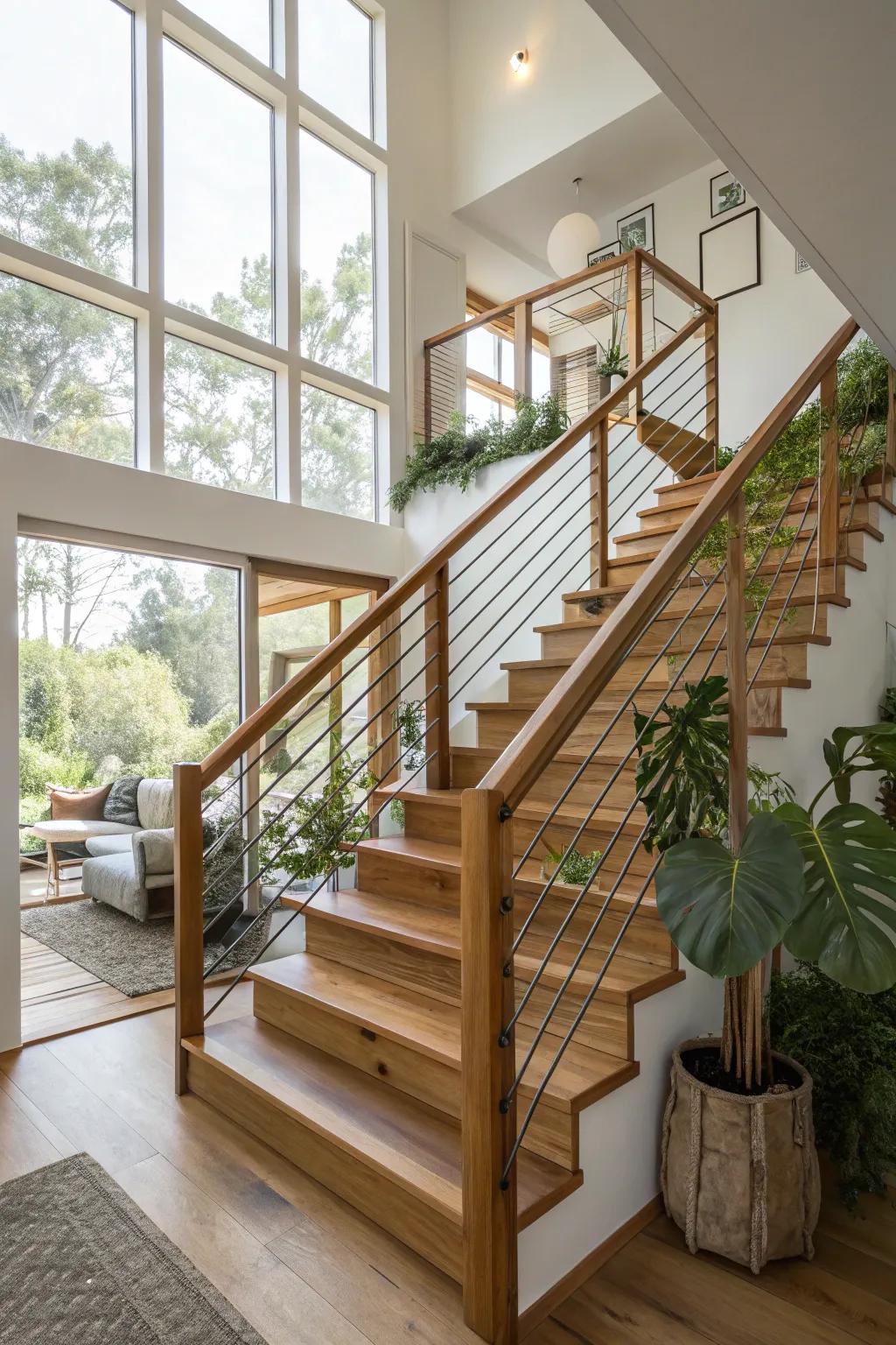Eco-friendly railings for a sustainable, stylish home.