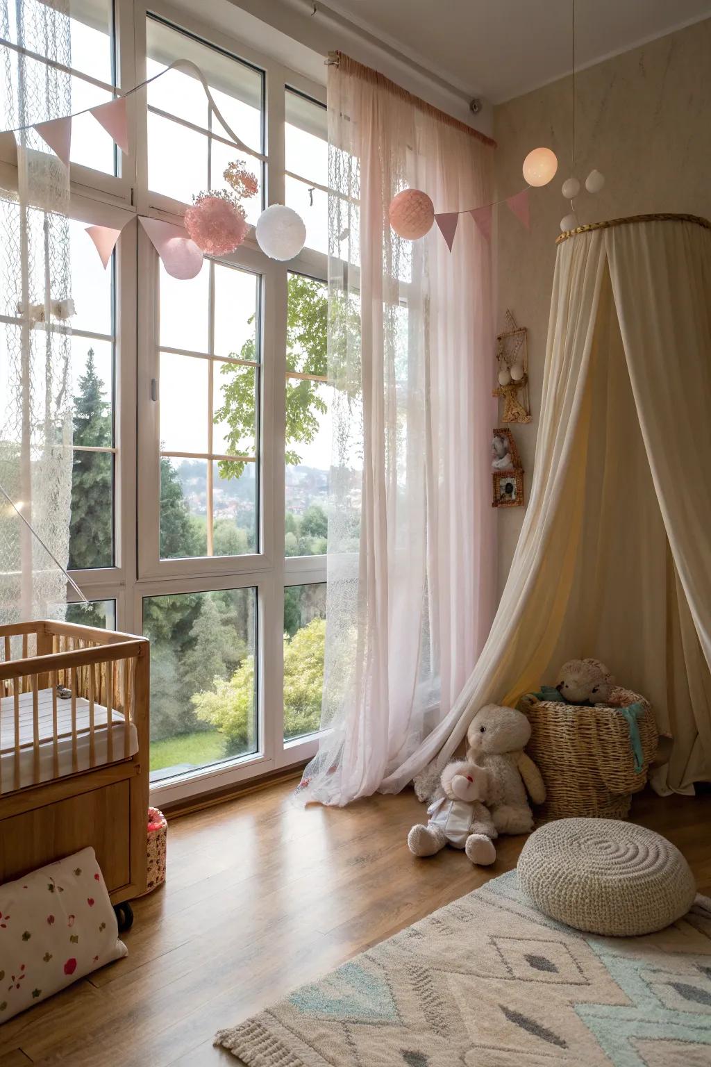 A nursery featuring an emphasis on organic sunlight.