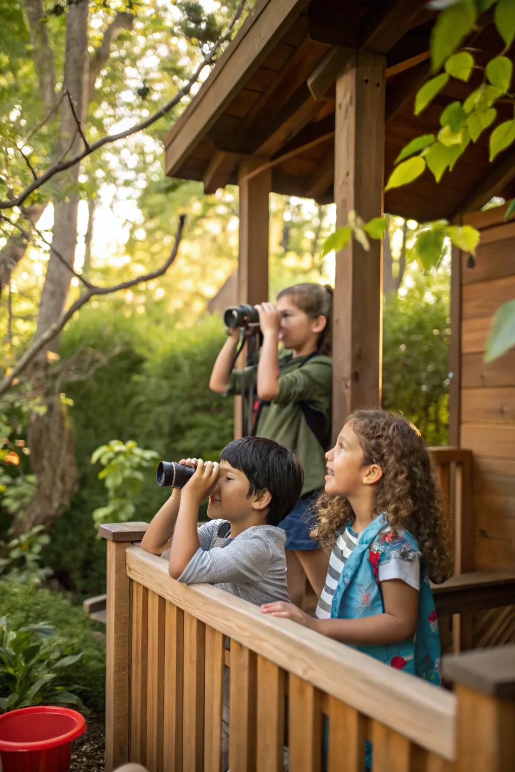 Explore wildlife with a habitat observation spot.