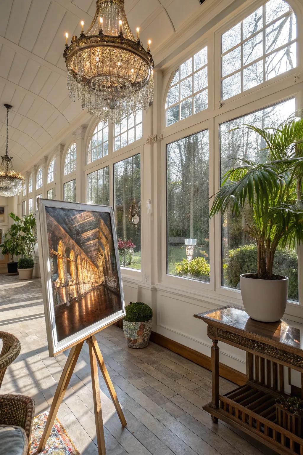 A harmonious blend of light and reflections.