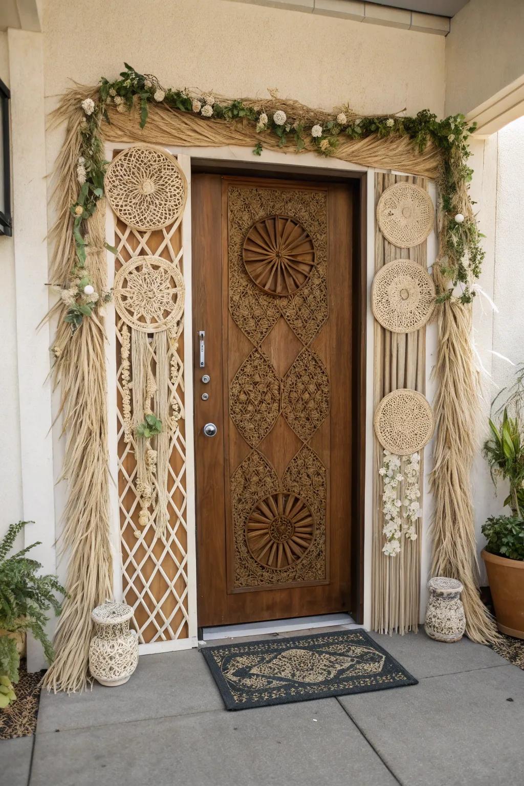Chic eco-friendly patterns for a sustainable touch.