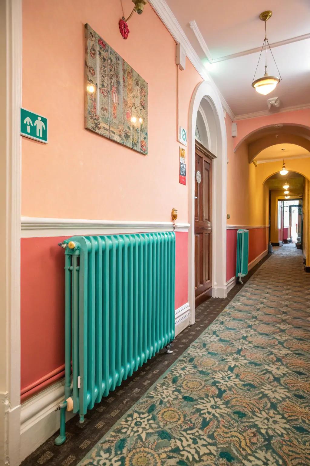 Pool radiators elicit a dash of merriment.
