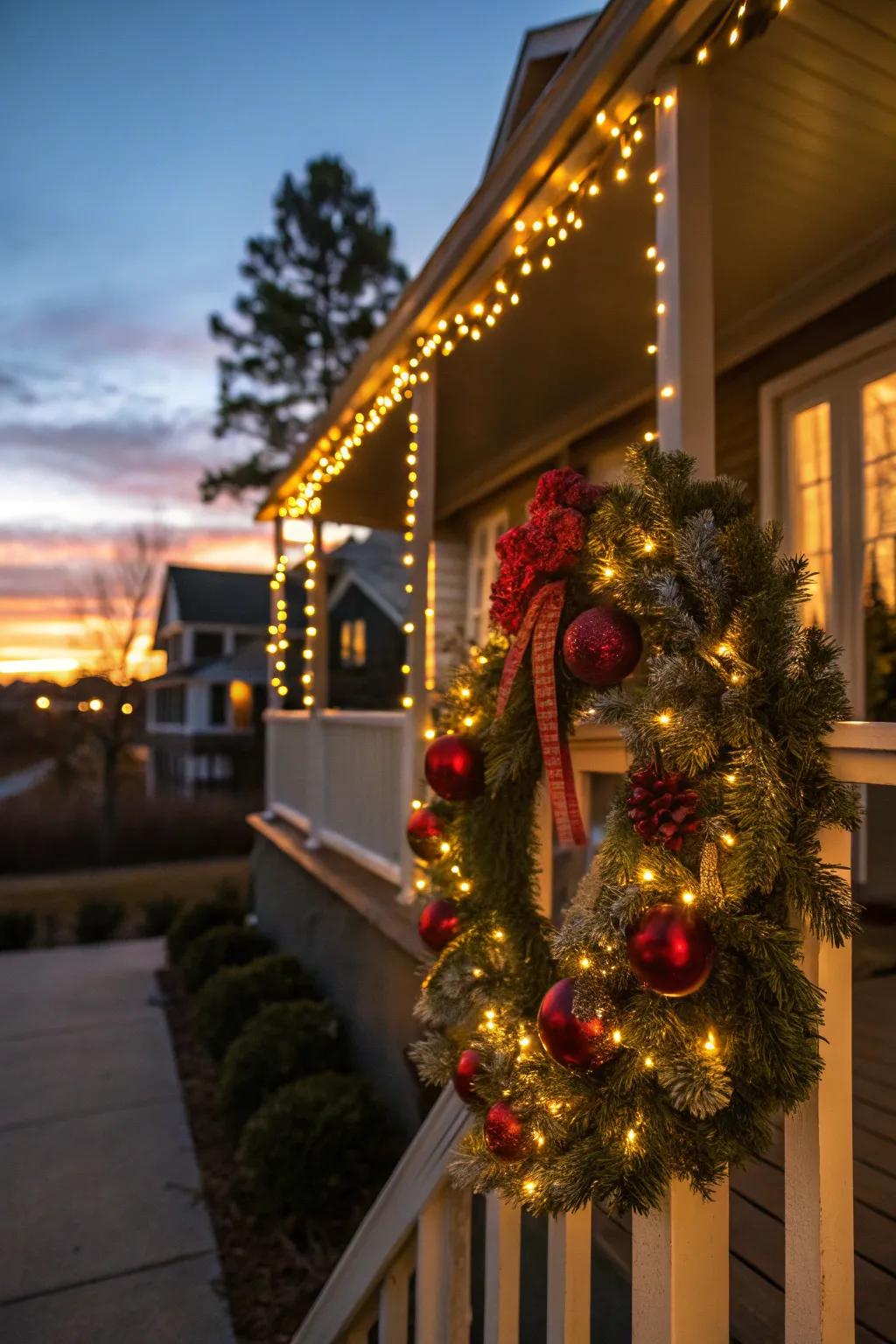 Welcoming warmth accentuated through a gilded radiance.