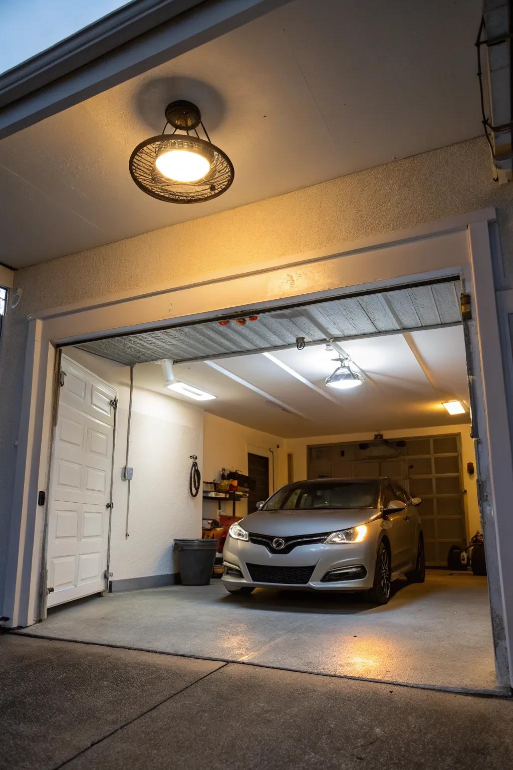 With adequate lighting, you will make your garage safer.