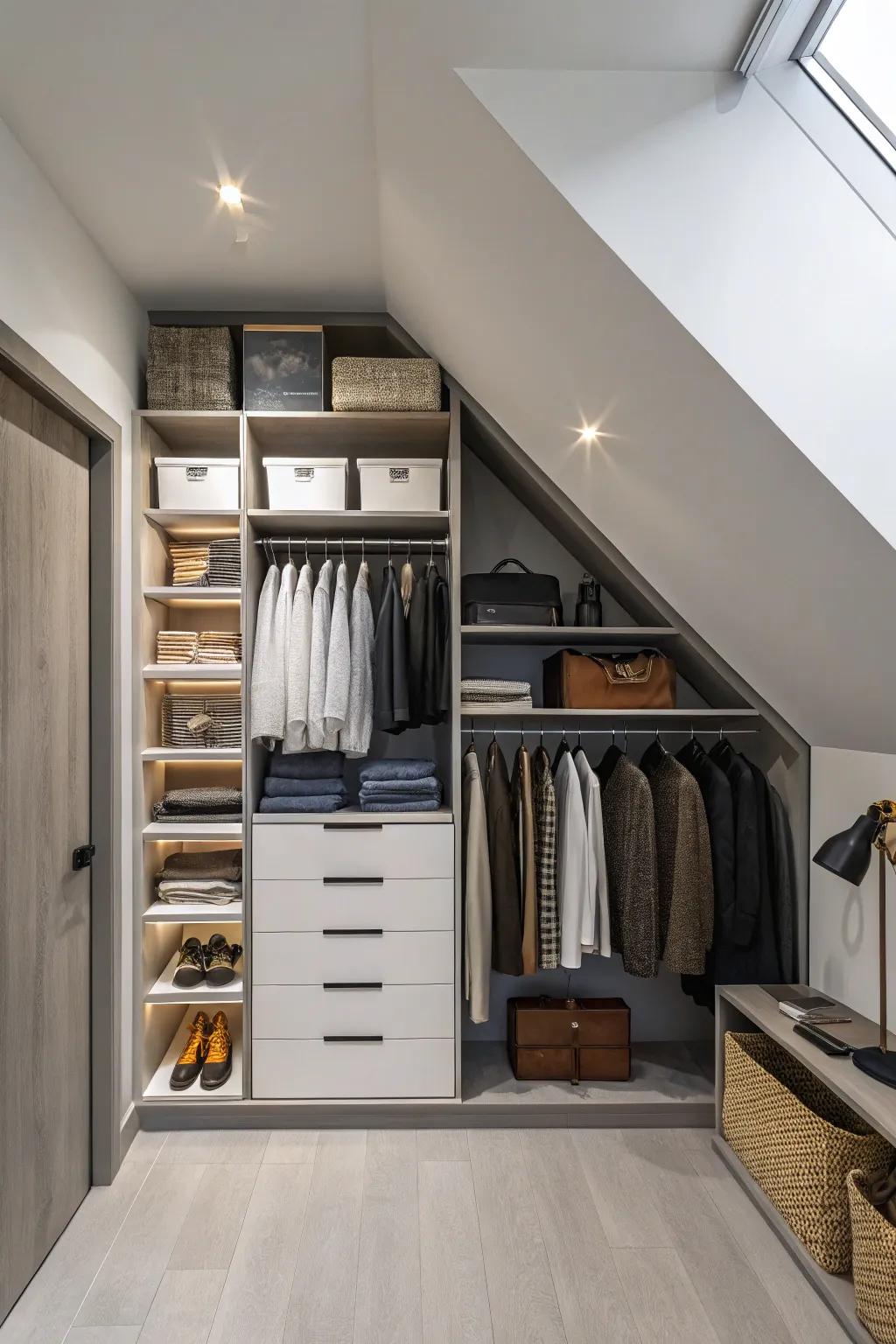 Vertical dividers enhance organization and accessibility.