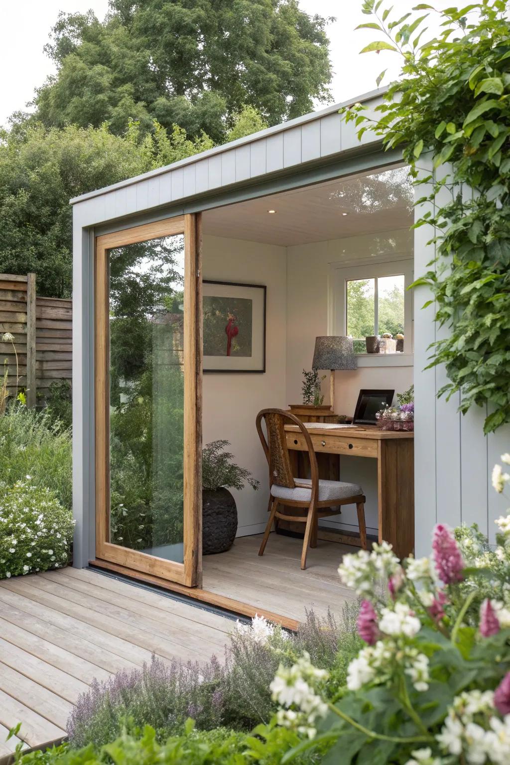 Mirrors broadening the impression of space.