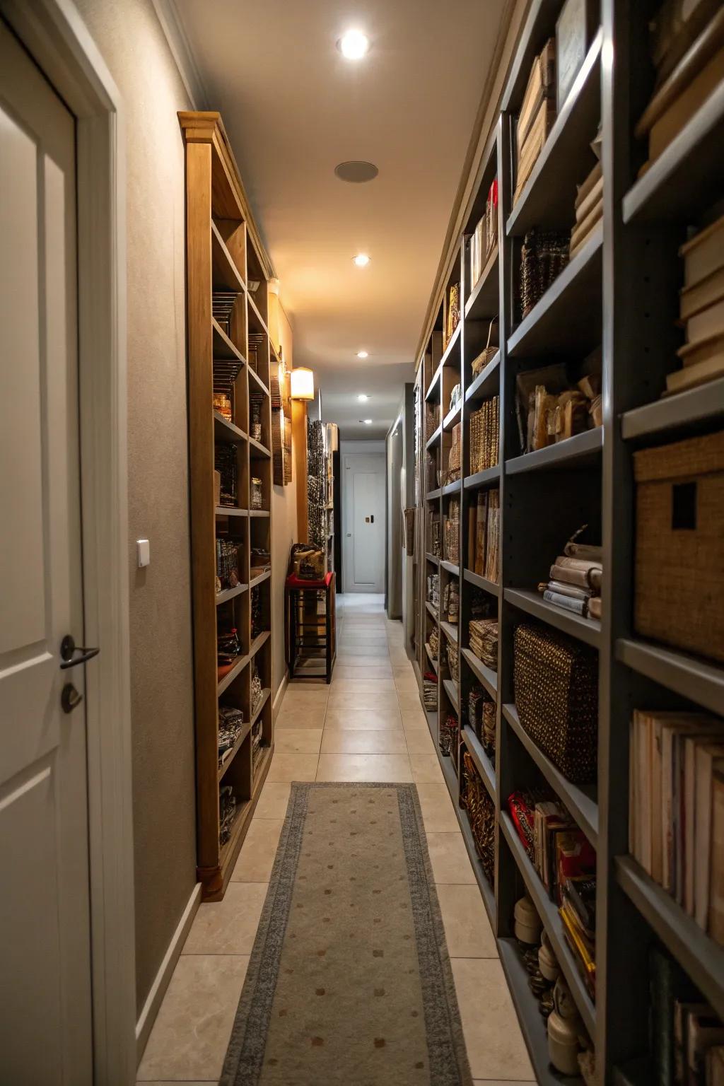 Vertical elements elevate the perception of space.