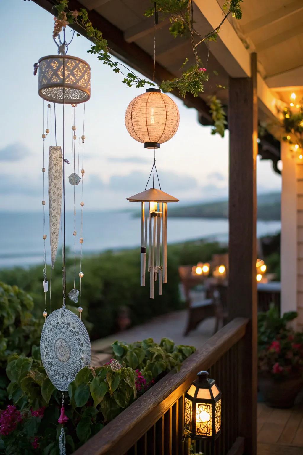 Enhance your lanai with the charm and movement of suspended decor.