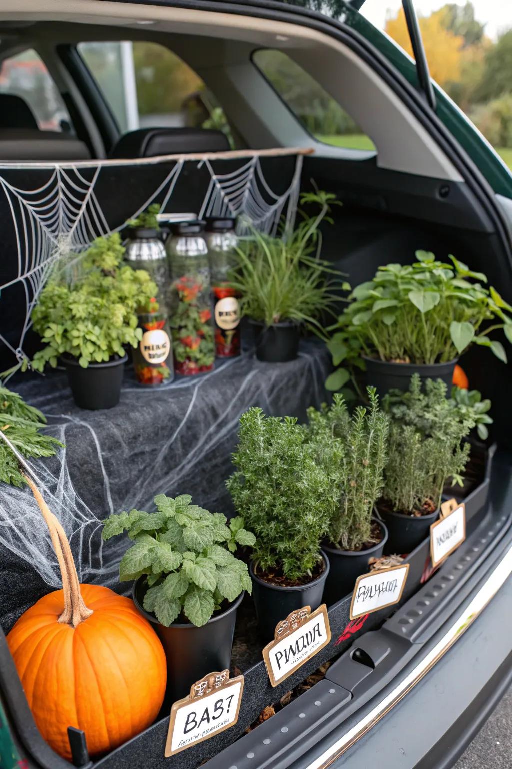 A witch's herb garden contributes a didactic twist.