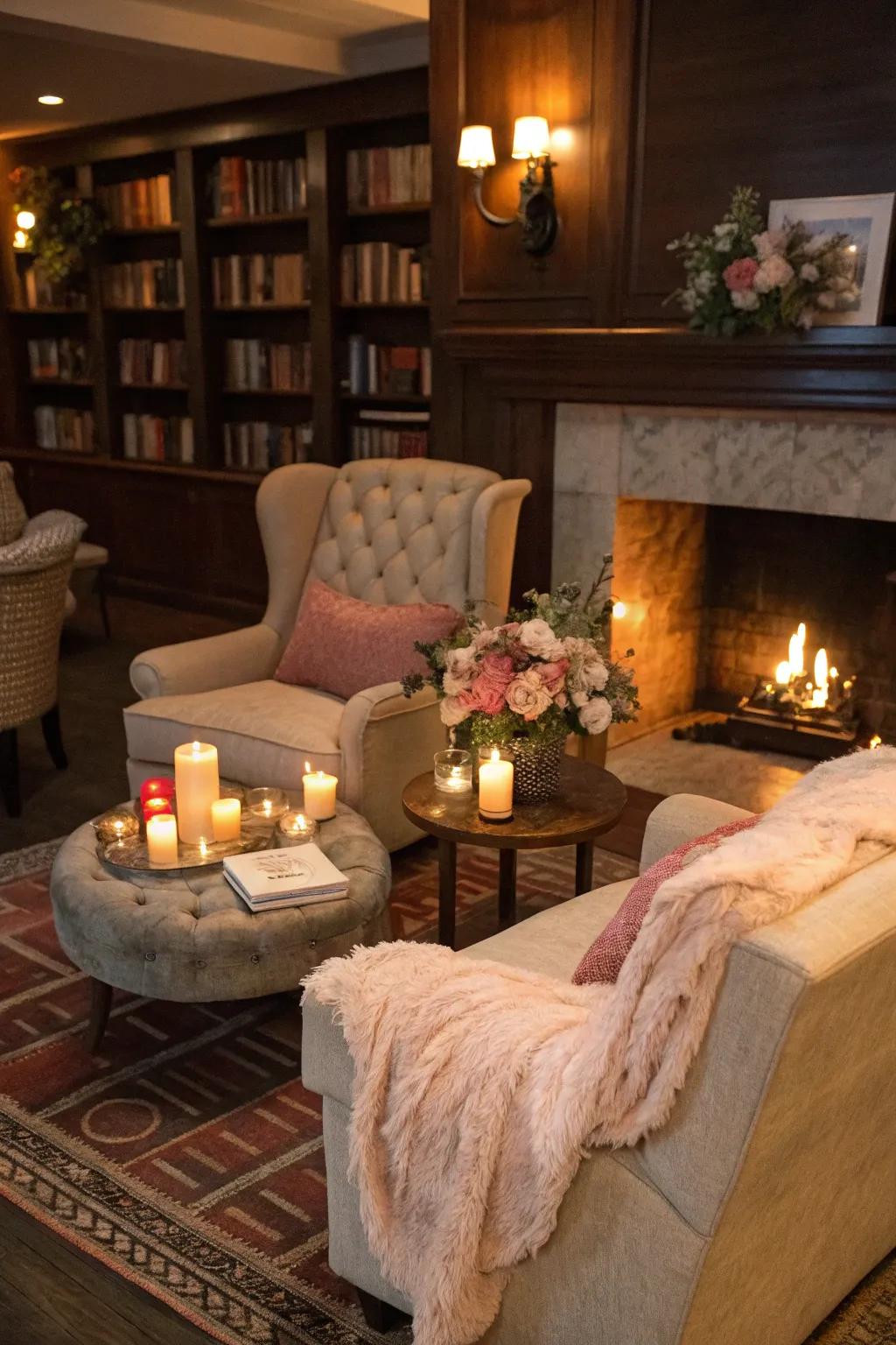 Relax in a cozy lounge area.