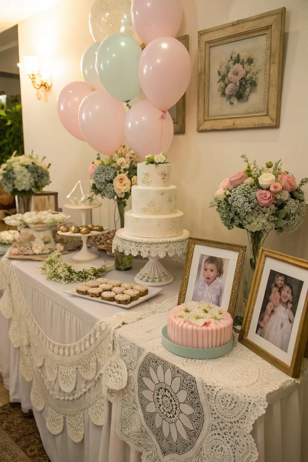 Retro-inspired touches add charm.