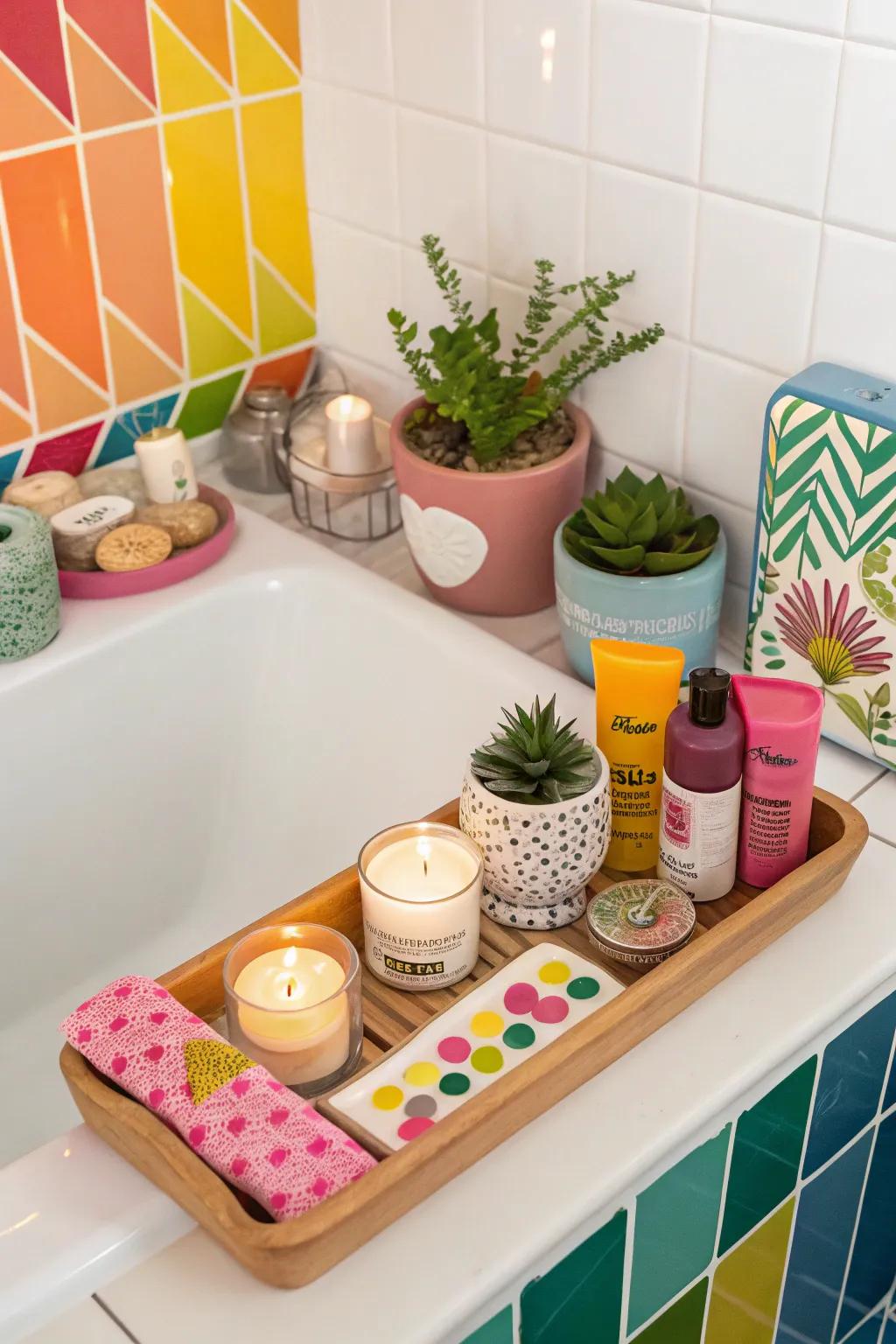 Express your unique style with an eclectic mix of bath decor.