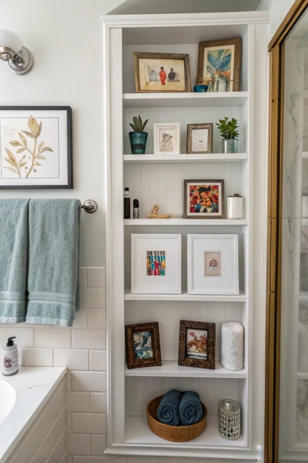 A gallery in miniature injects sophistication and culture.