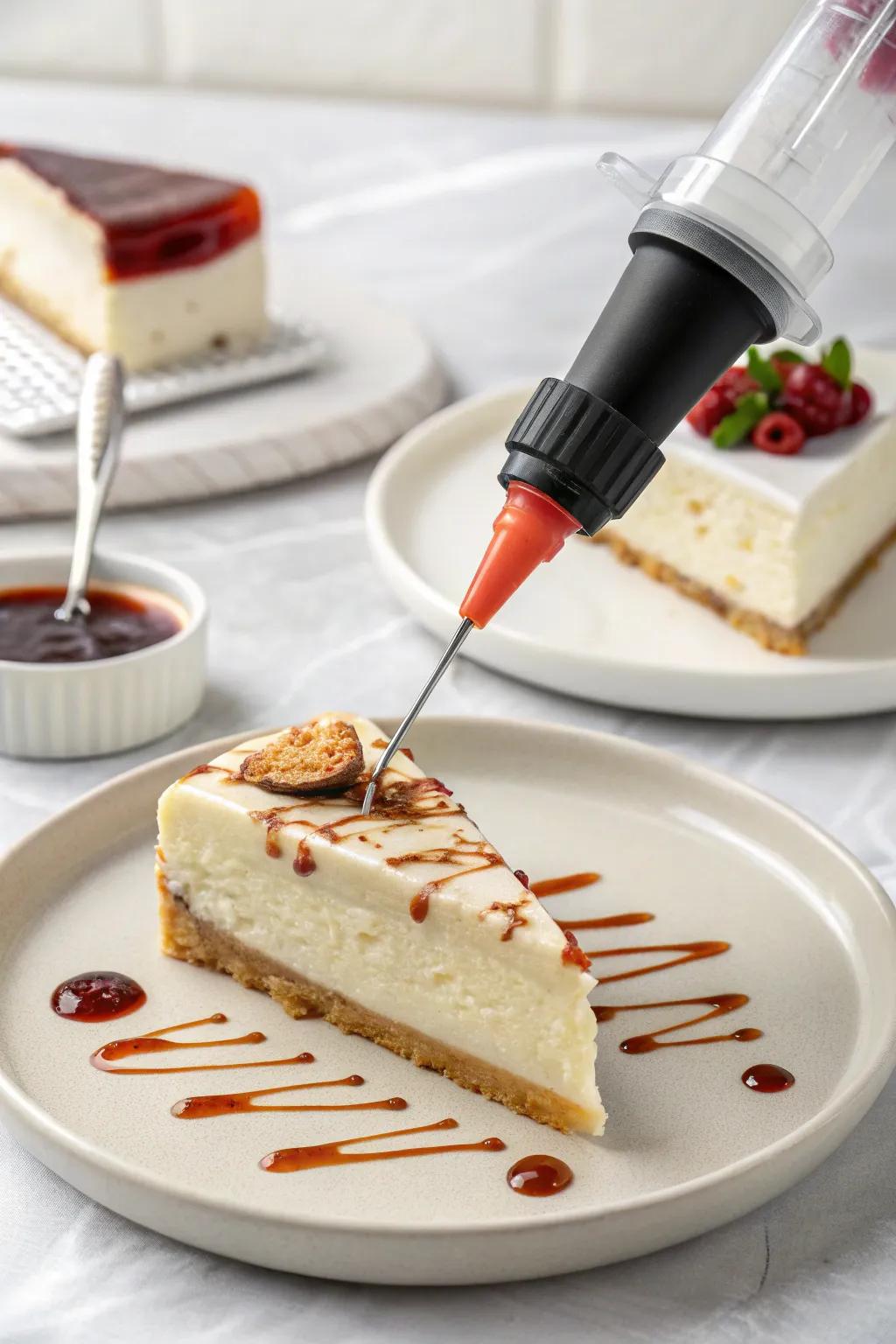 Engaging details invite guests to customize their dessert.