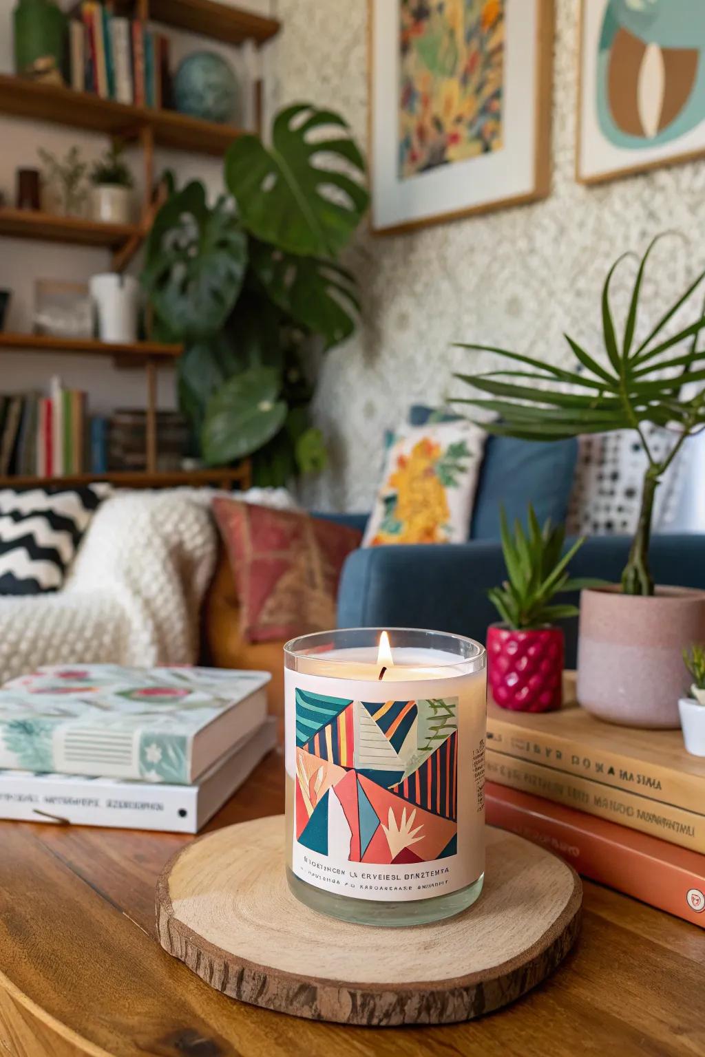 Conceptual art candle stickers for an ingenious declaration.