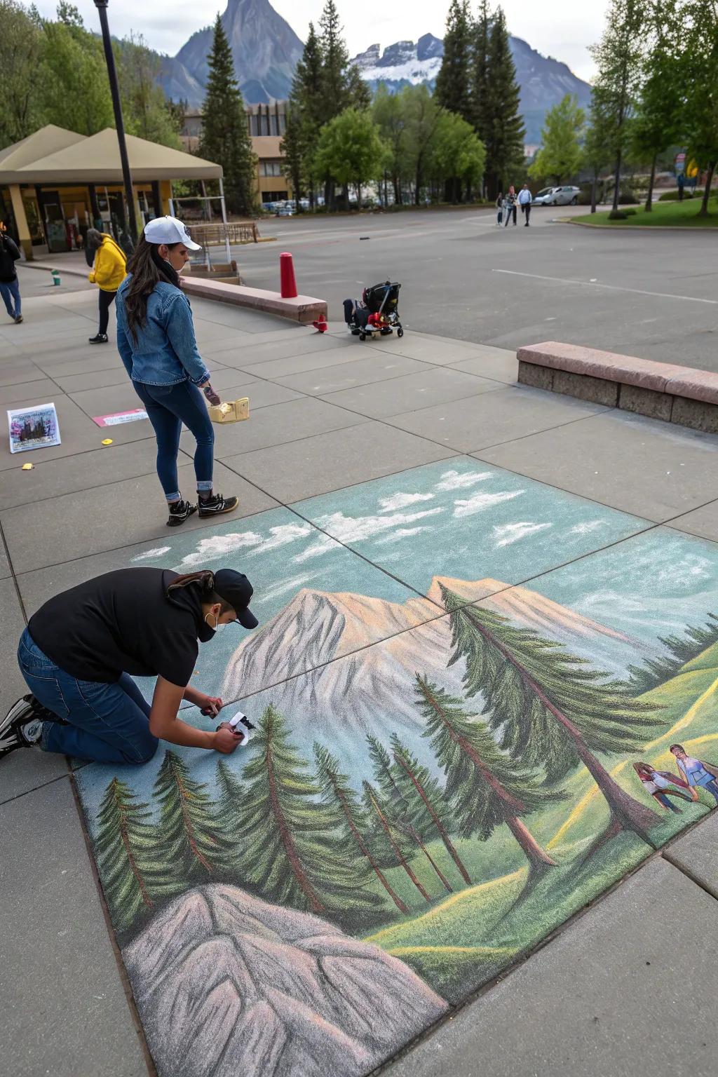 A stunning art stick landscape capturing the splendor of nature.