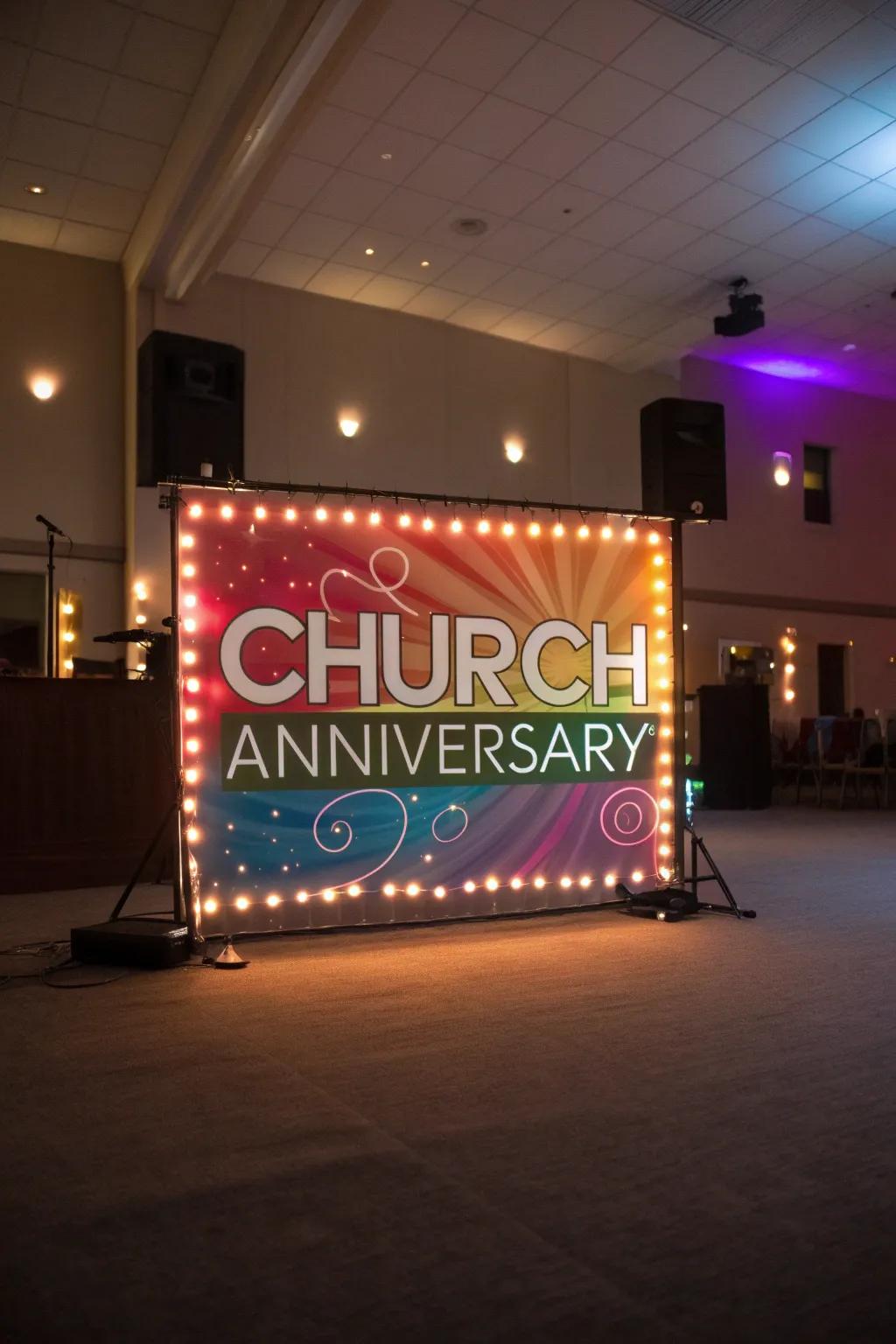 Enhance celebrations with glowing elements.