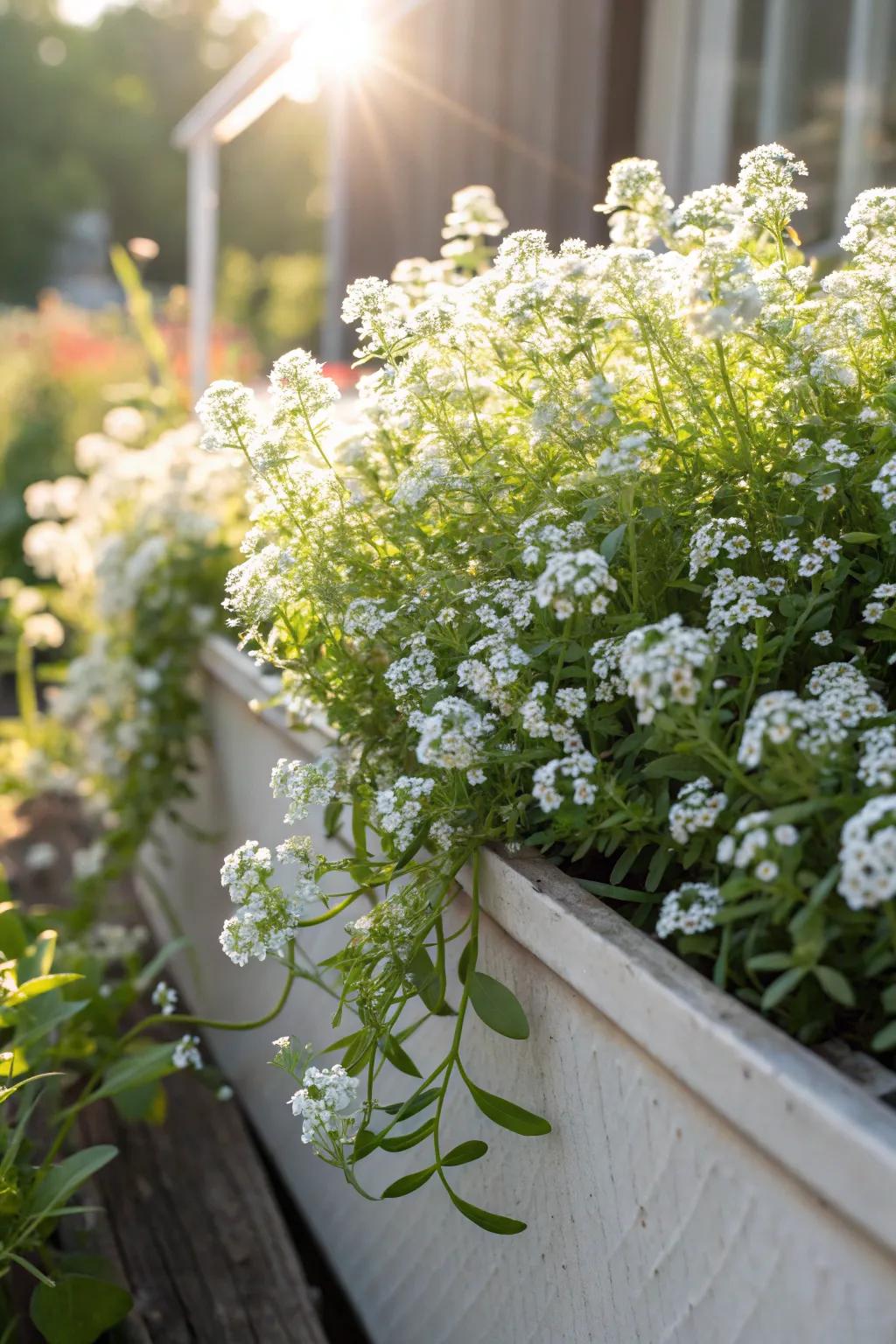 SnowDrift bringing a soft and fragrant touch to the garden.