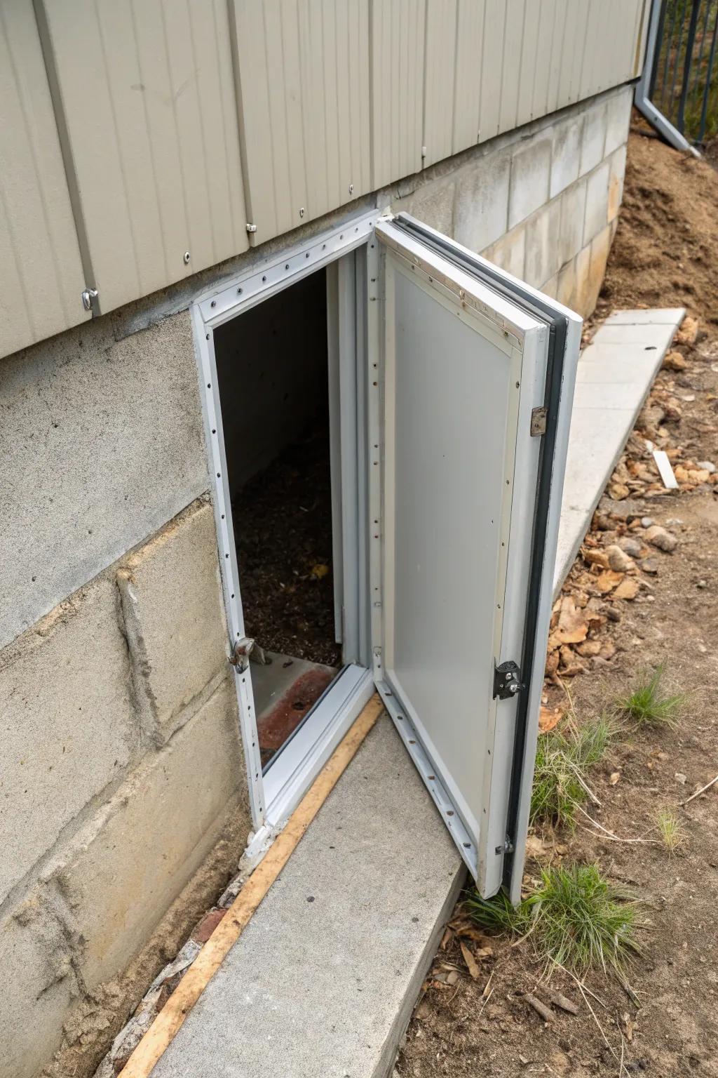 Climate-proof seals protect against moisture, ensuring a dry crawl space.