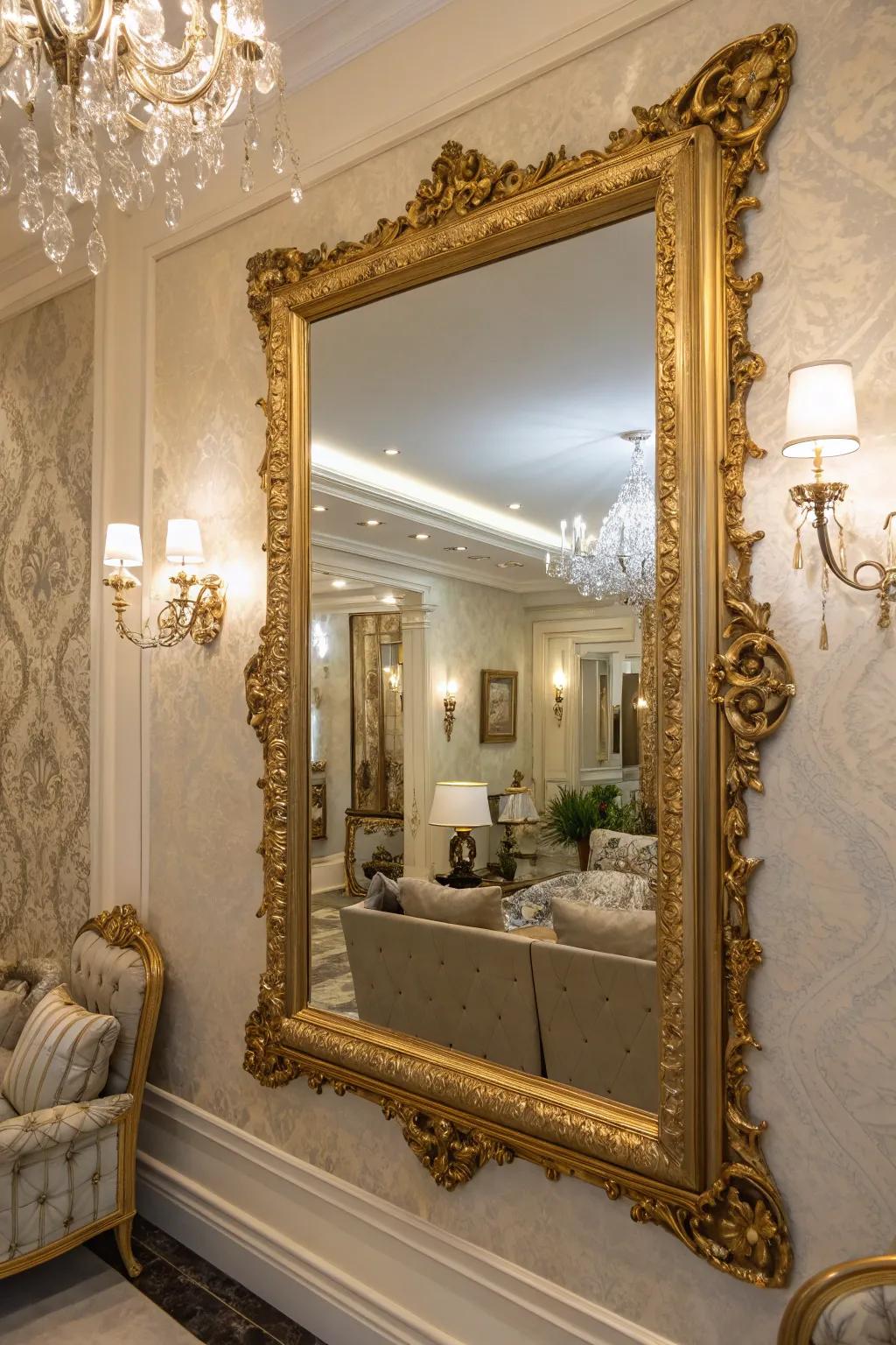 Grand glass panels brighten any space with sophistication.