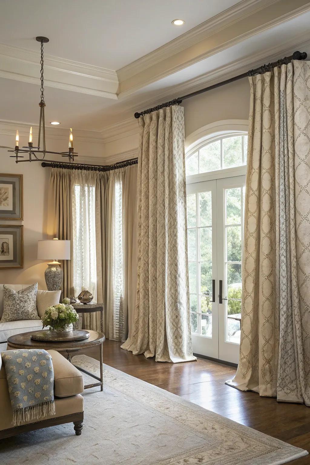 Transitional styles offer timeless versatility.