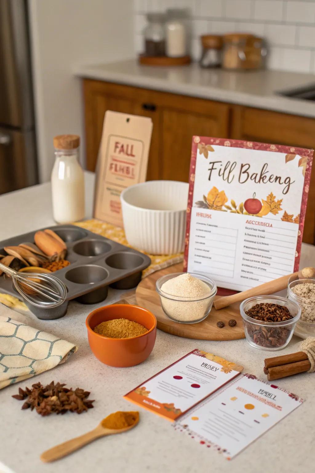 Fall confection kit for creating delicious seasonal treats.