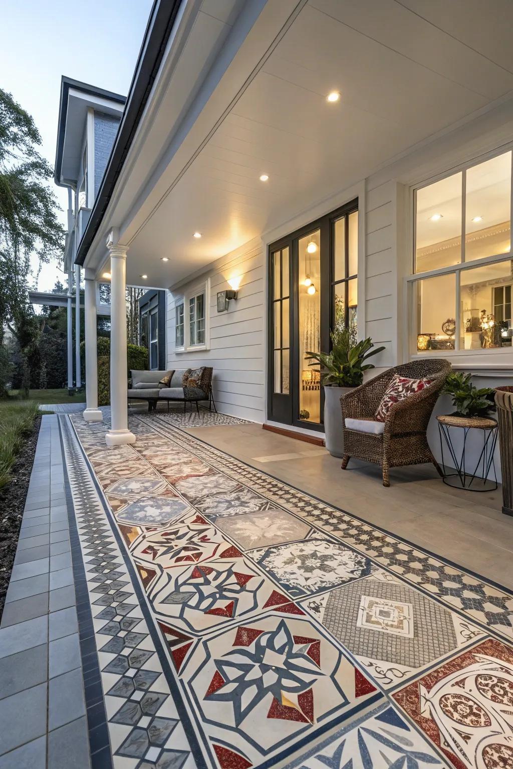 Geometric Designs create a modern look.