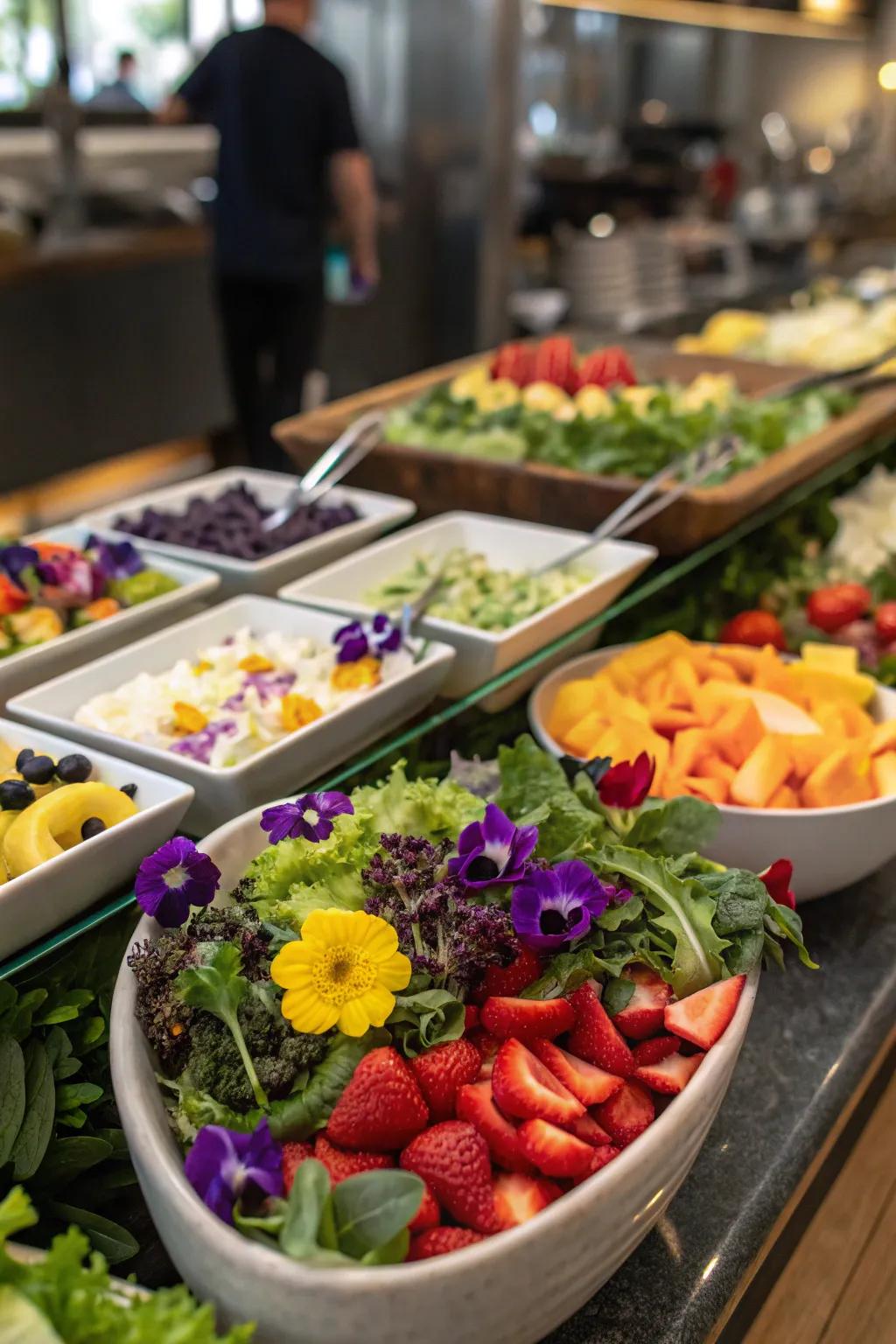 Astonishing components to wow your salad station guests.