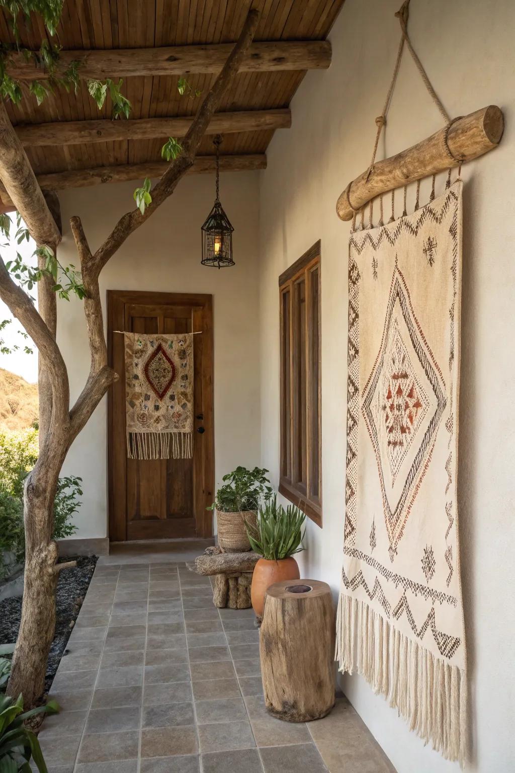 A bough incorporates an innate, rustic allure to your textile.