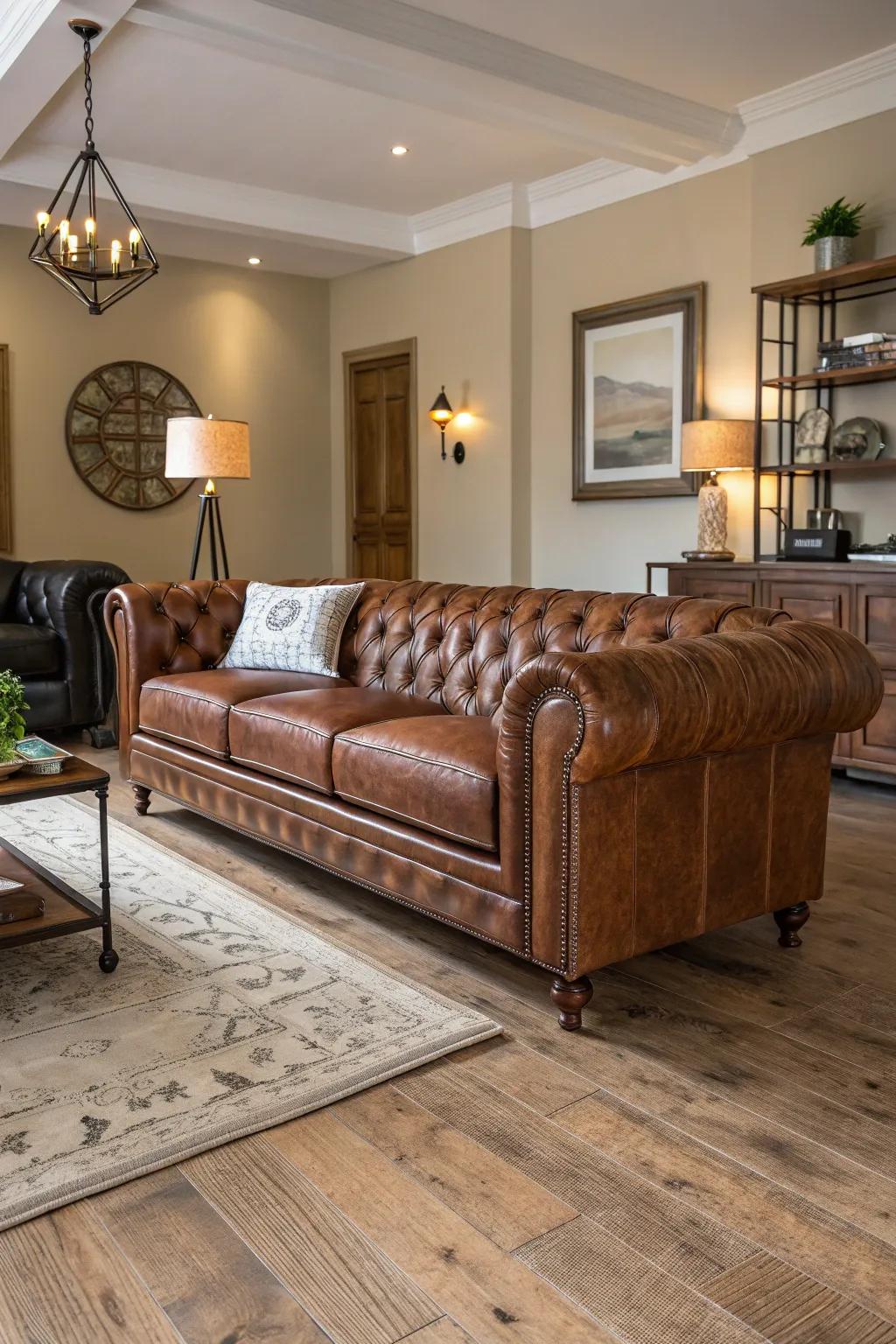 Unique feels cause the settee a standout feature.