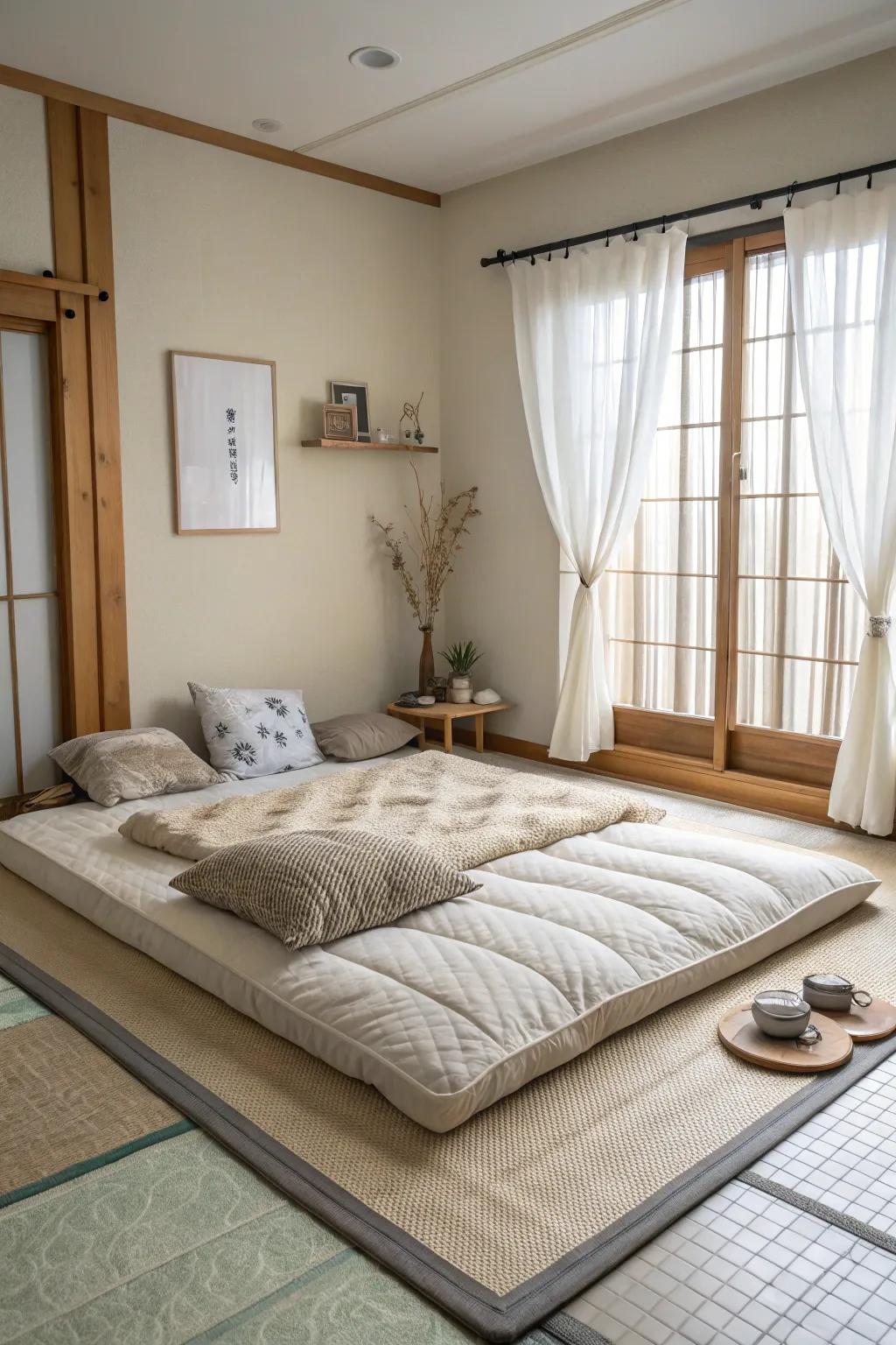 A serene sanctuary for peaceful rest.