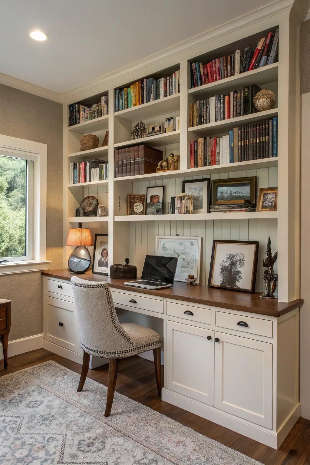 Establish a personal library inside your office.