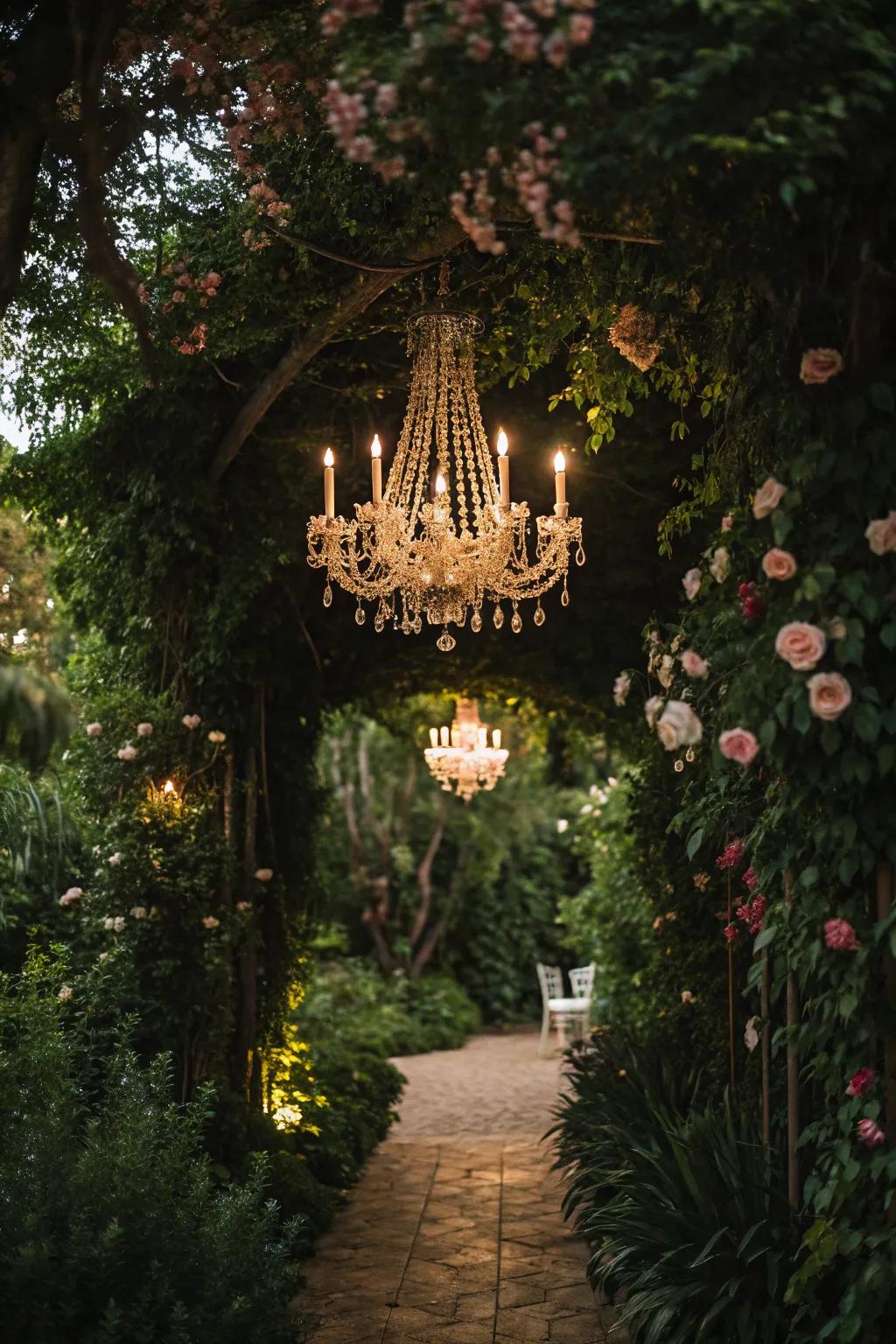 Embrace timeless finesse with a candlelight-inspired light fixture.