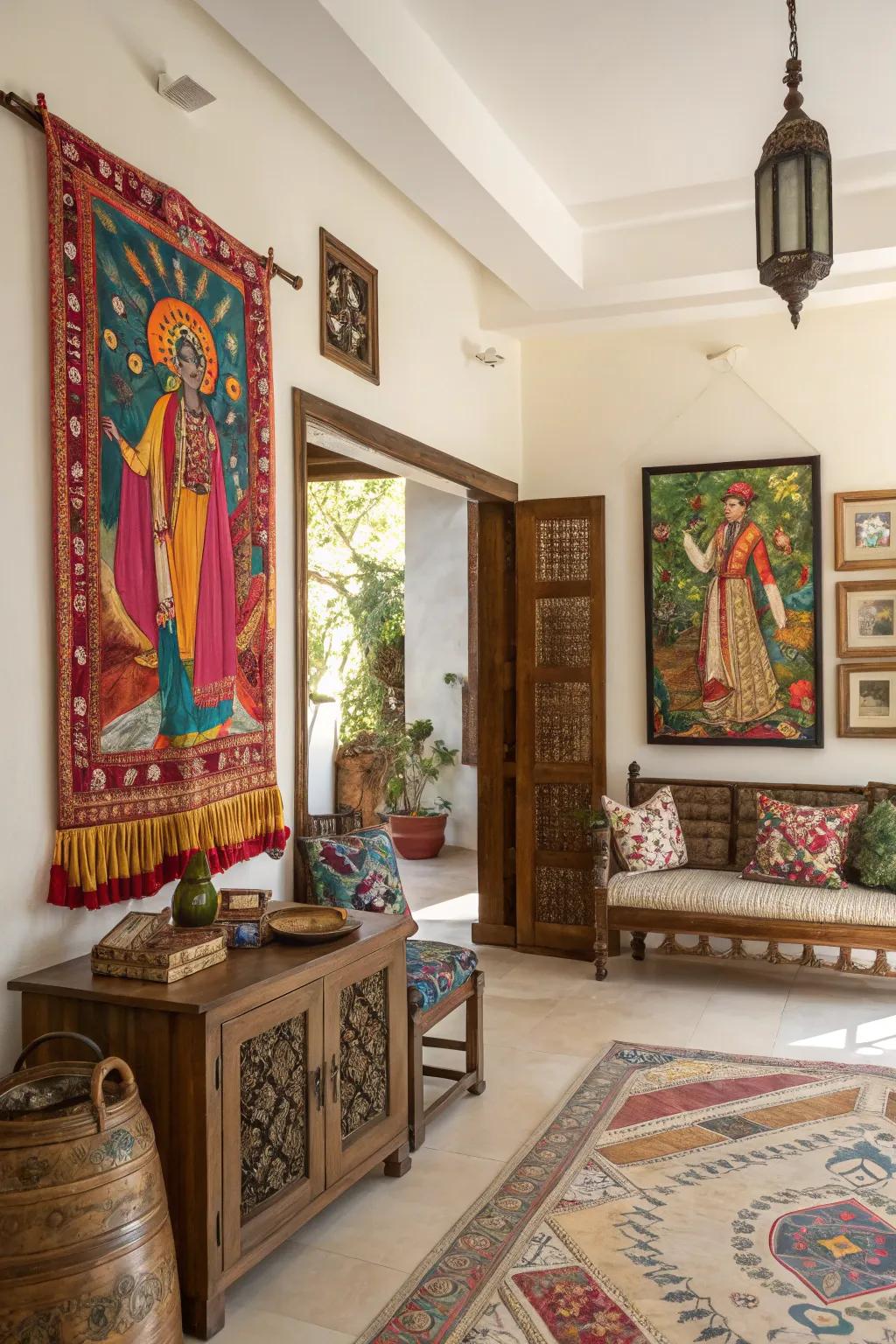 Cultural richness, as expressed through art.