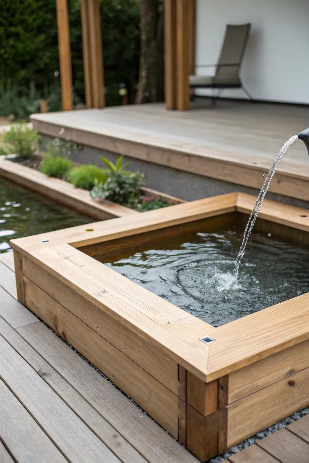 Attain tranquility with a minimalist, Zen-inspired pond.
