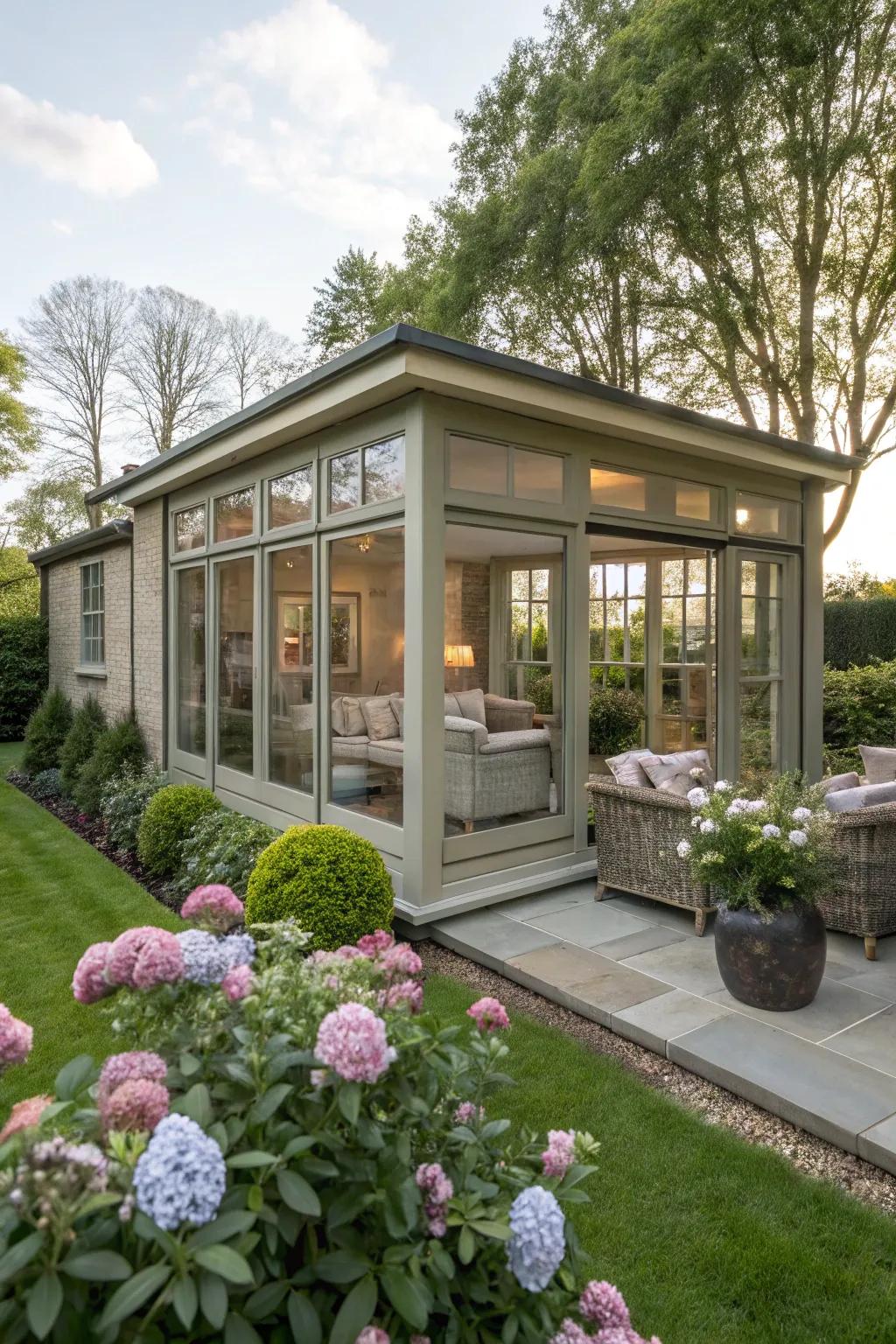 Garden lounges extend your living space into the tranquility of the outdoors.